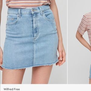 Wilfred Free Denim Skirt